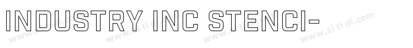 industry inc stenci字体转换